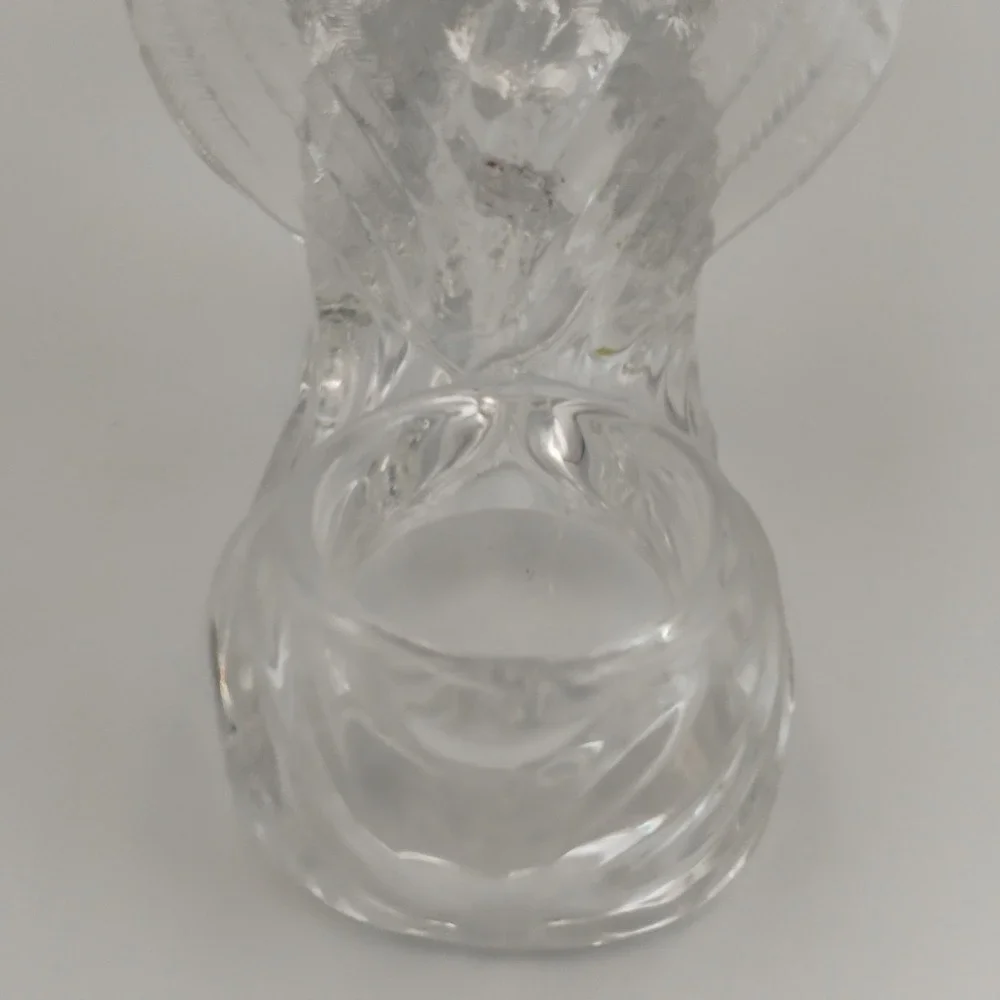 Vintage DePlomb Lead Crystal Kneeling Praying Angel Votive Candle Holder USA 6